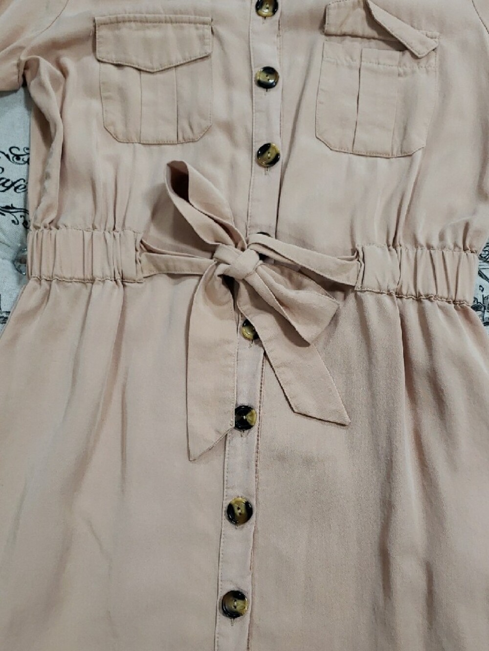 🇨🇦  Vero Moda Button-Up 3/4 Sleeves Shirt Dress - Picture 7 of 16